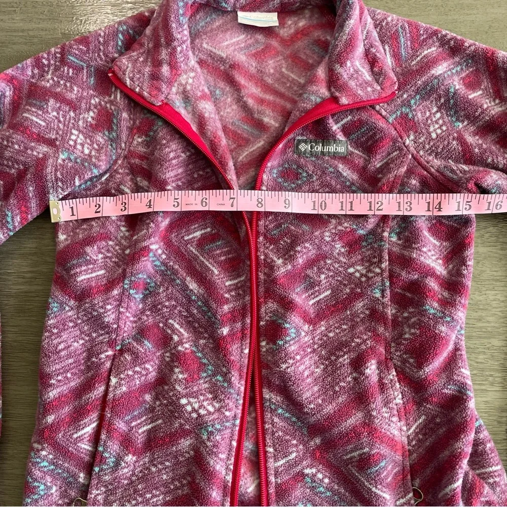 Columbia Purple Printed Soft Full Zip Jacket